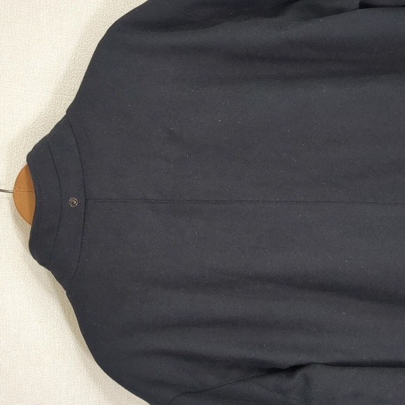 DKNY Men's Mid Length Stadium Wool Blend Coat In Navy Blue Size XL - Picture 13 of 16